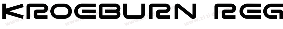 Kroeburn Regular字体转换
